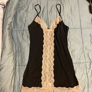 Black Victoria’s Secret Slip with lace detail